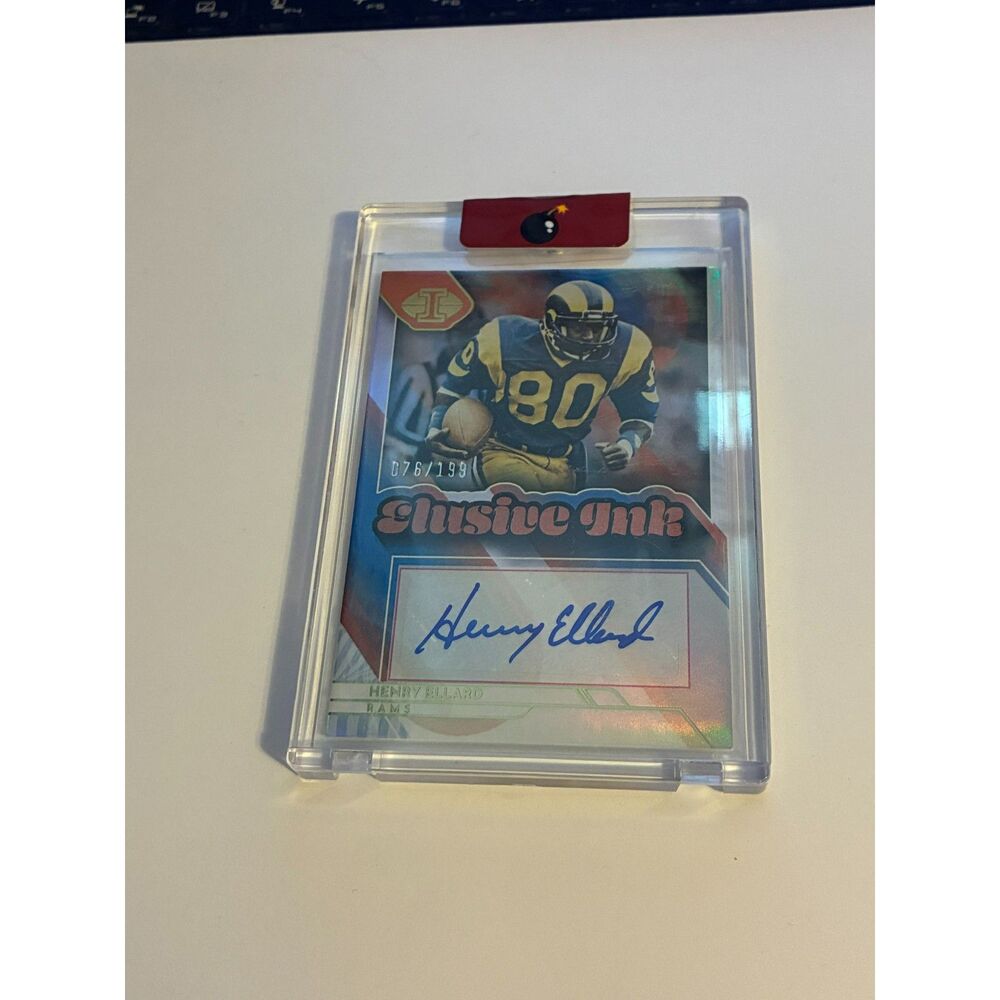 2022 Panini Illusions Henry Ellard Elusive Ink Auto /199 Rams #EI-HE